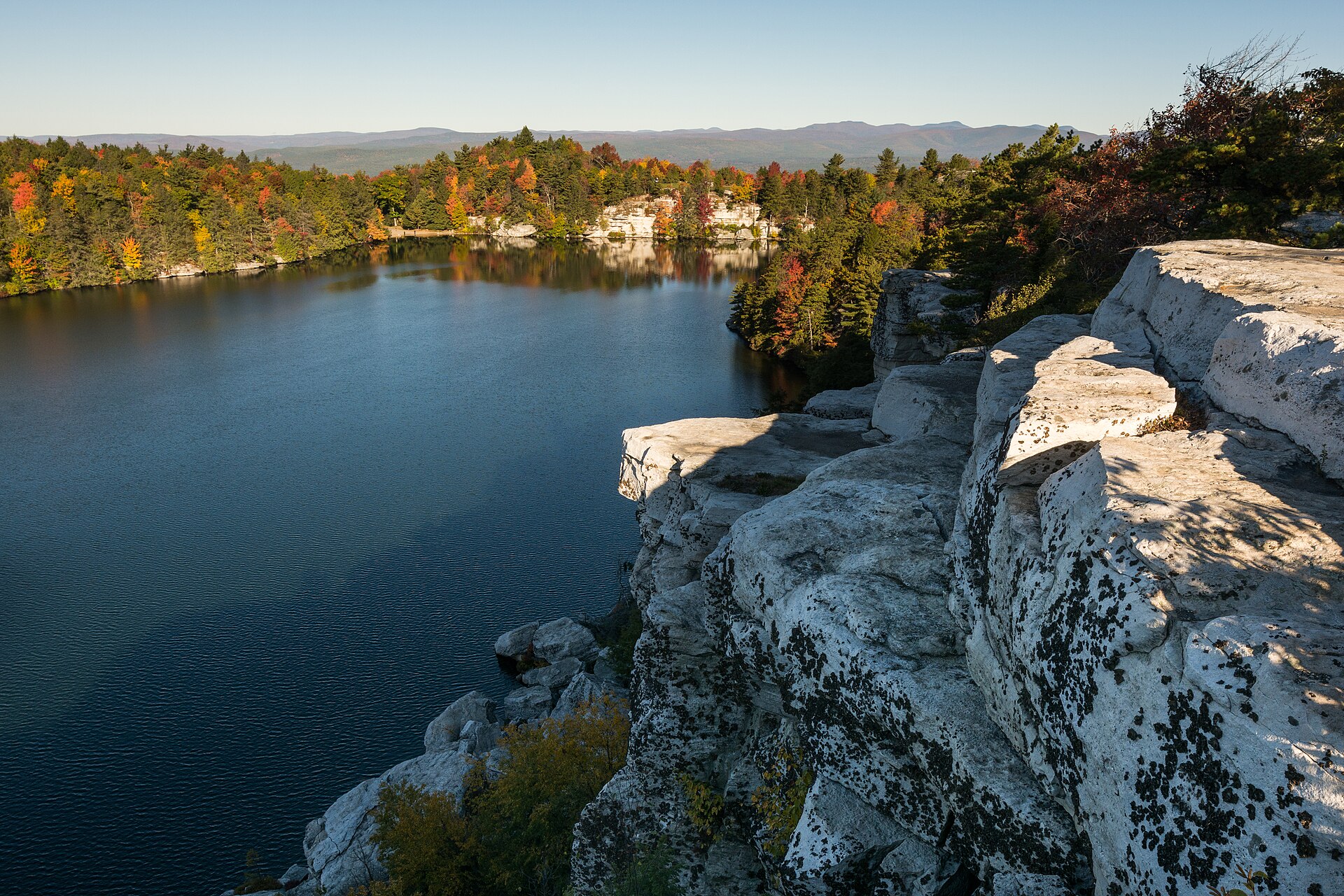 Lake Minnewaska from the white cliffs
